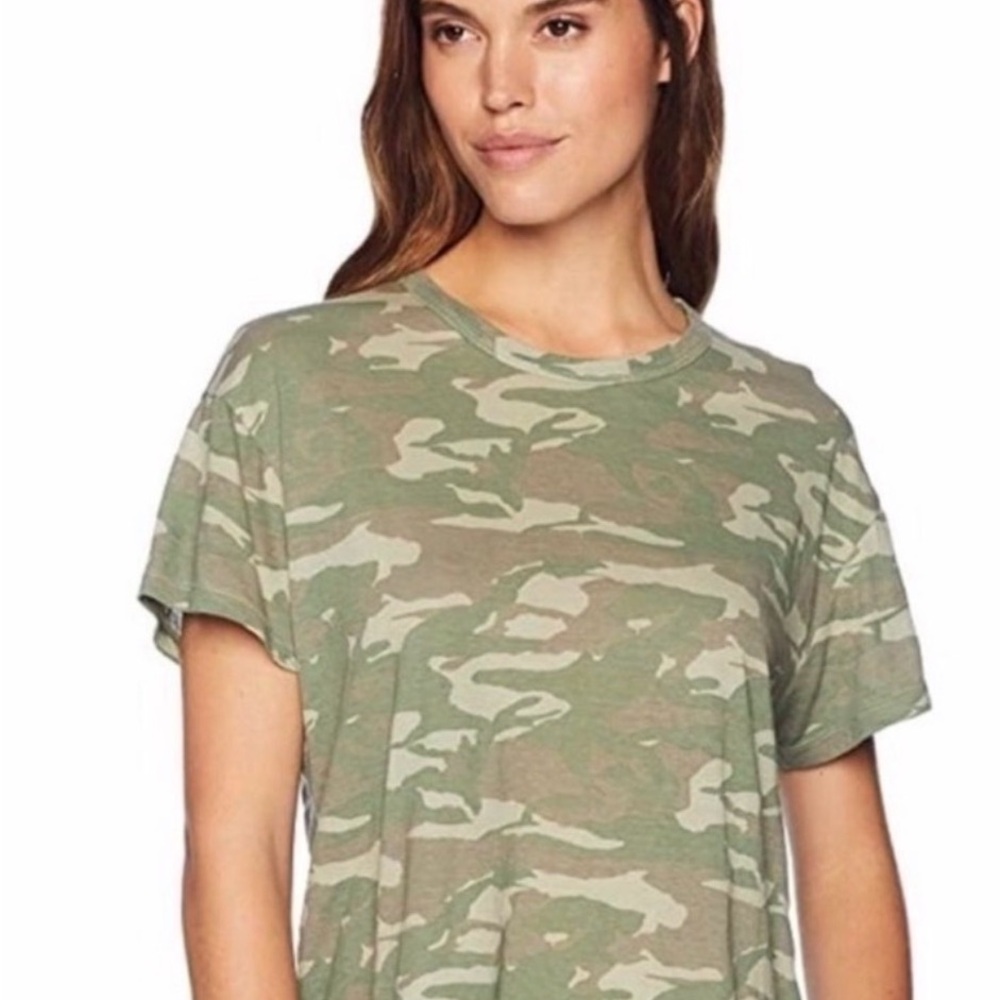 Monrow Green Camo Short Sleeve Tee